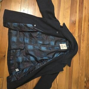 Full Tilt Navy Pea Coat with Lining